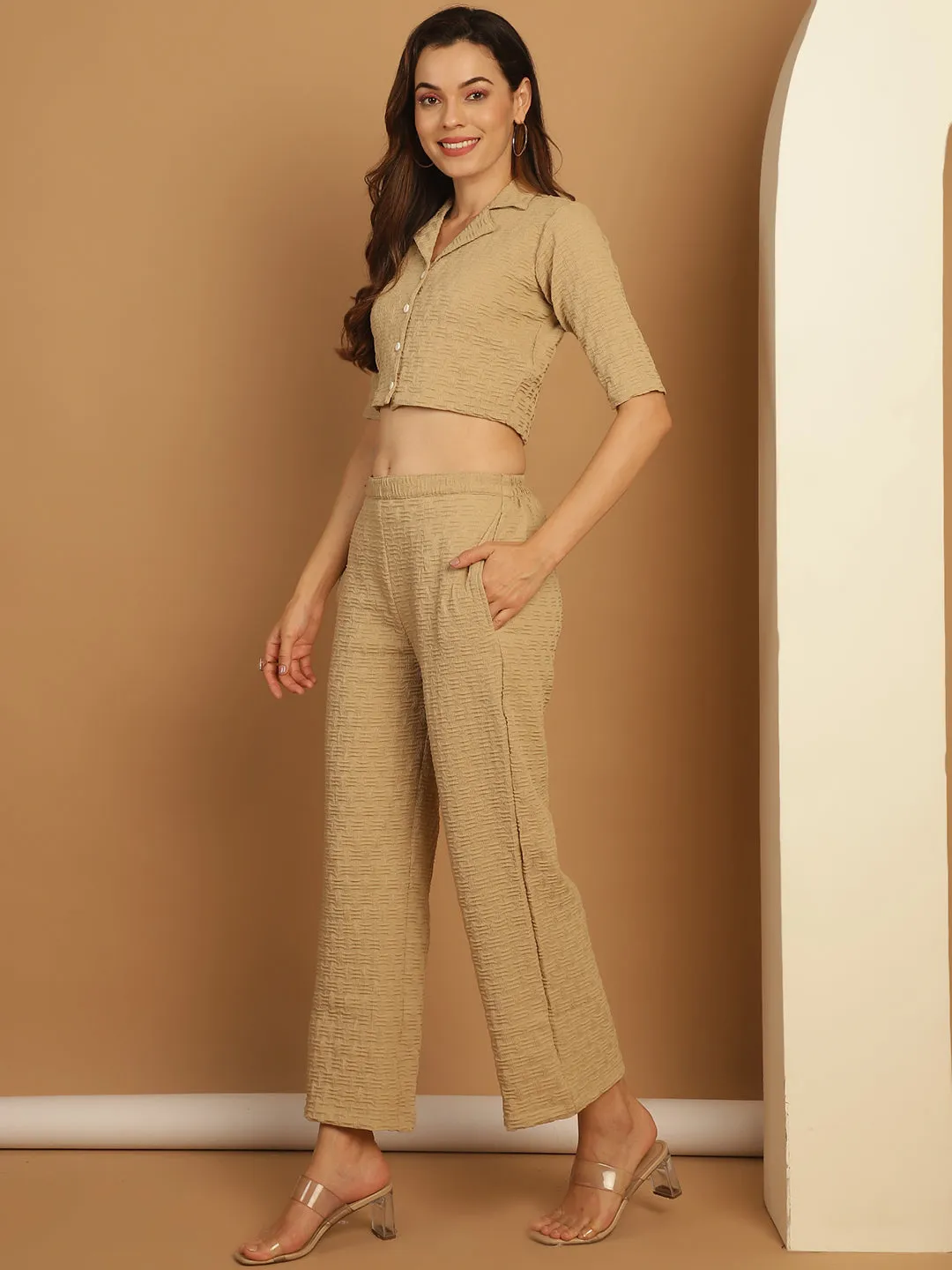 Top And Trouser Woven Design Co-Ords