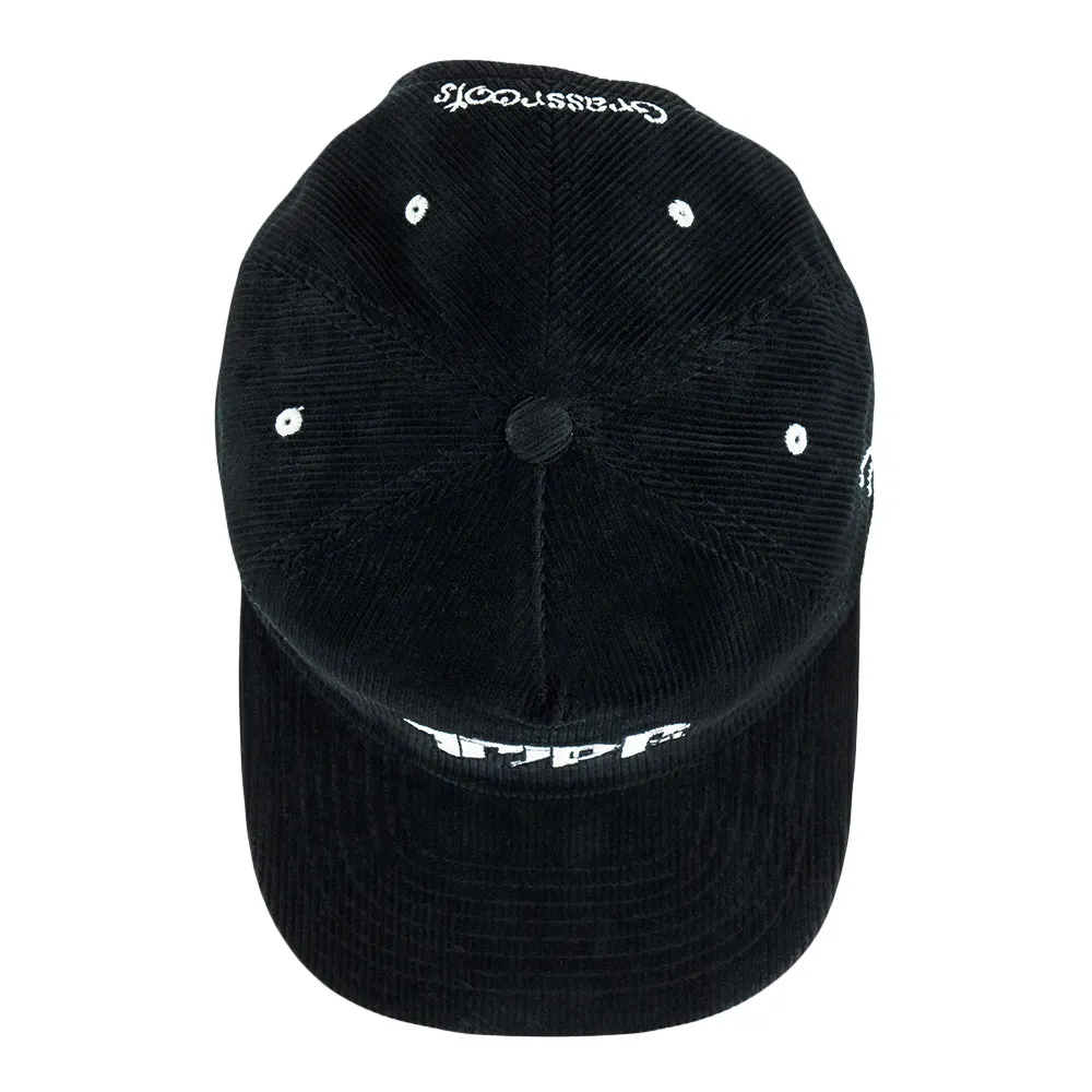 Tripp St Black Corduroy Zipperback Hat