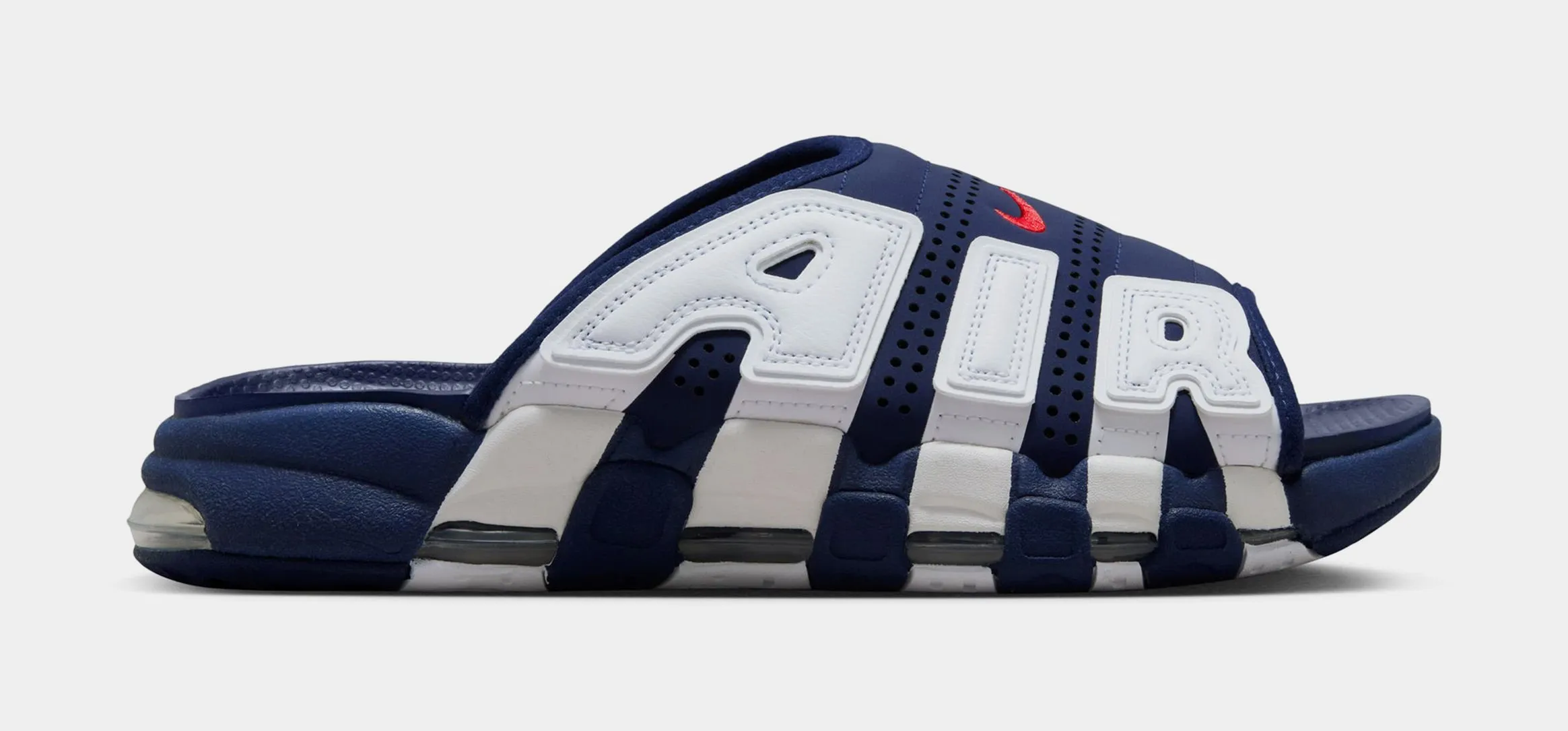 Uptempo Slide Mens Sandals (Blue/White)