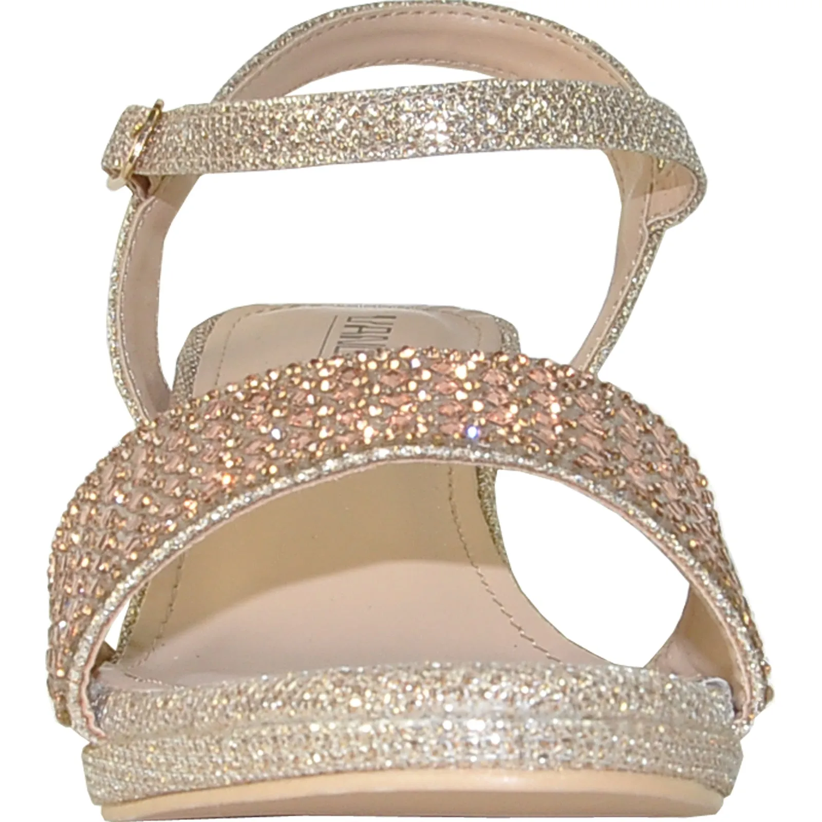 VANGELO Women Sandal ANGEL-10 Heel Party Prom & Wedding Sandal Champagne