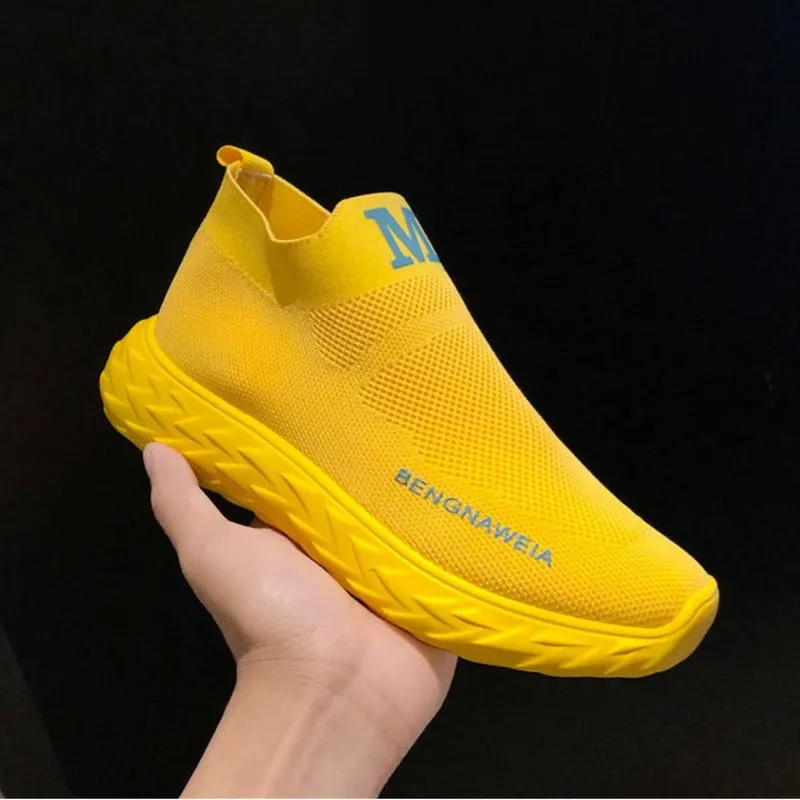 Women Chunky yellow white Thick Sole  Vulcanize  Women 2020 Casual