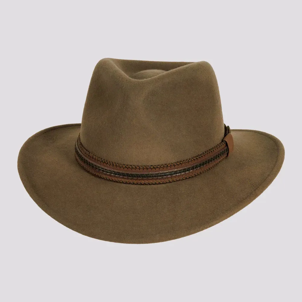 Zion | Womens Crushable Wool Felt Outback Hat