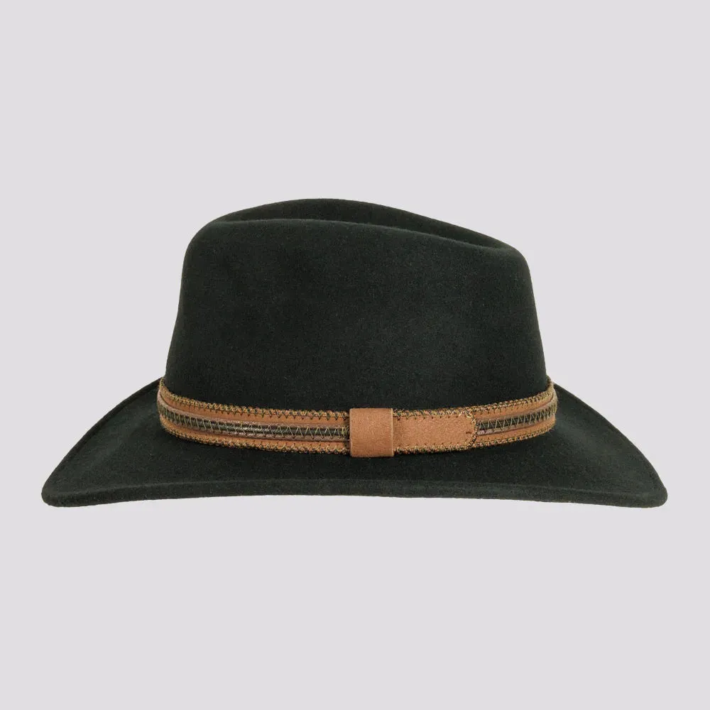 Zion | Womens Crushable Wool Felt Outback Hat